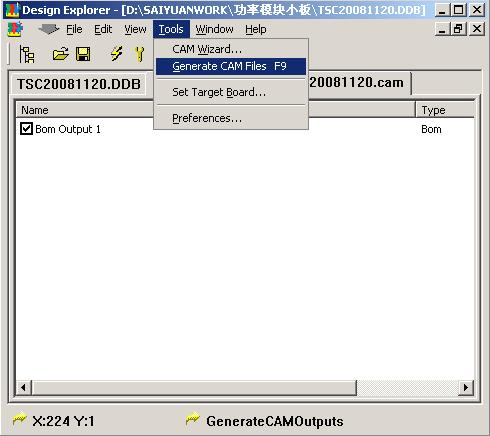 ͨGenerateCAMFilesBOMĵ